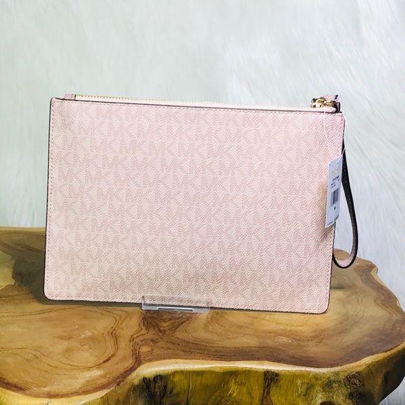 Michael Kors Jet Set Travel Studded Floral Clutch - Picture 4 of 8